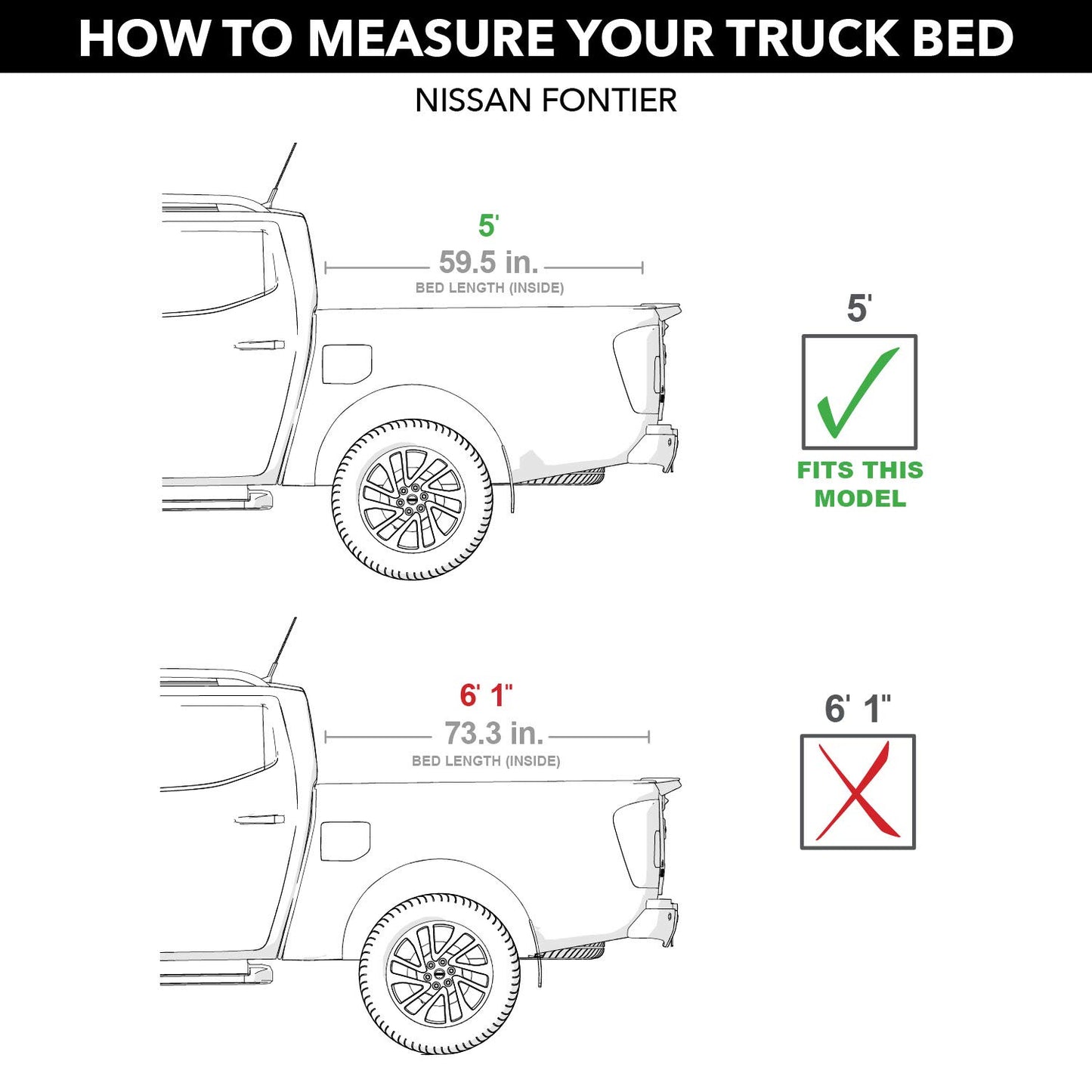 RealTruck Roll-N-Lock M-Series Retractable Truck Bed Tonneau Cover | LG807M | Fits 2005 - 2021 Nissan Frontier 4' 11" Bed (58.6")