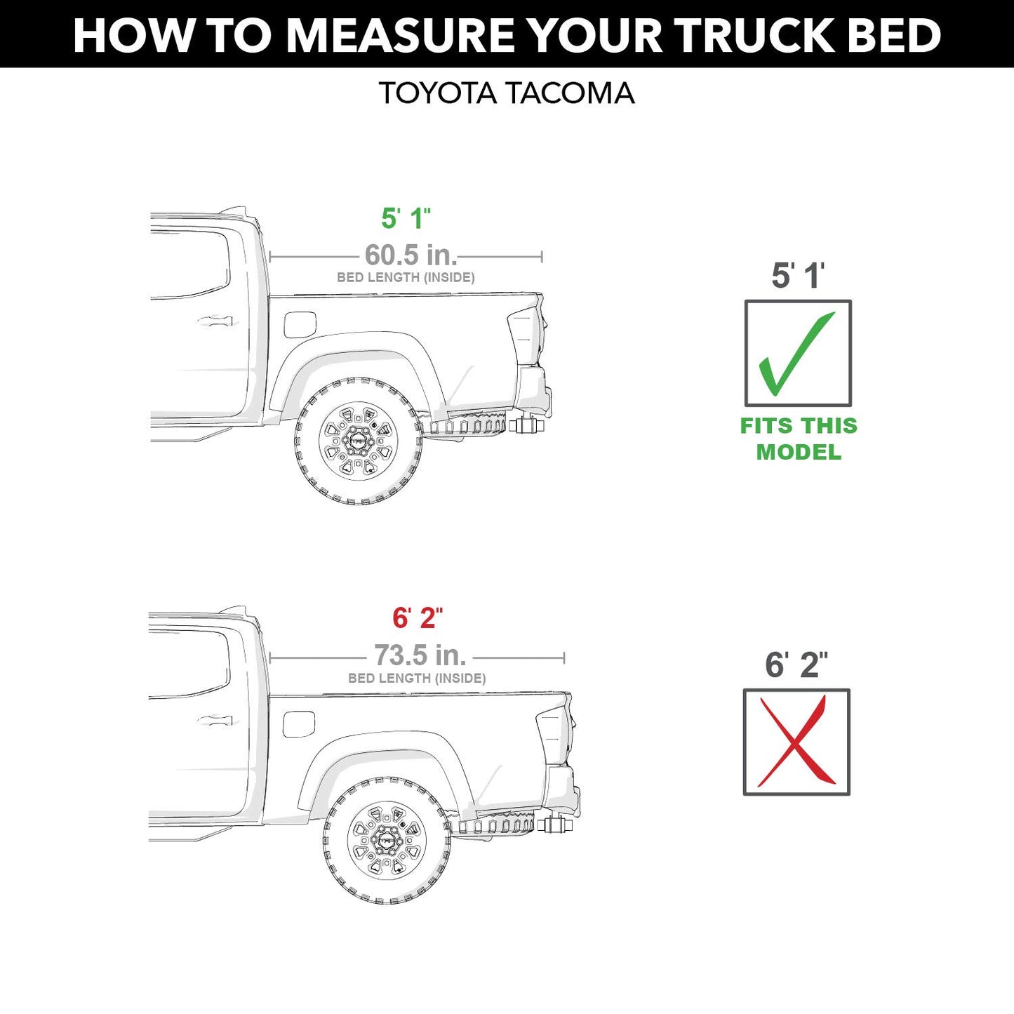 UnderCover Triad Hard Folding Truck Bed Tonneau Cover | TR46014 | Fits 2016-2022 Toyota Tacoma 5' 1" Bed (60.5")