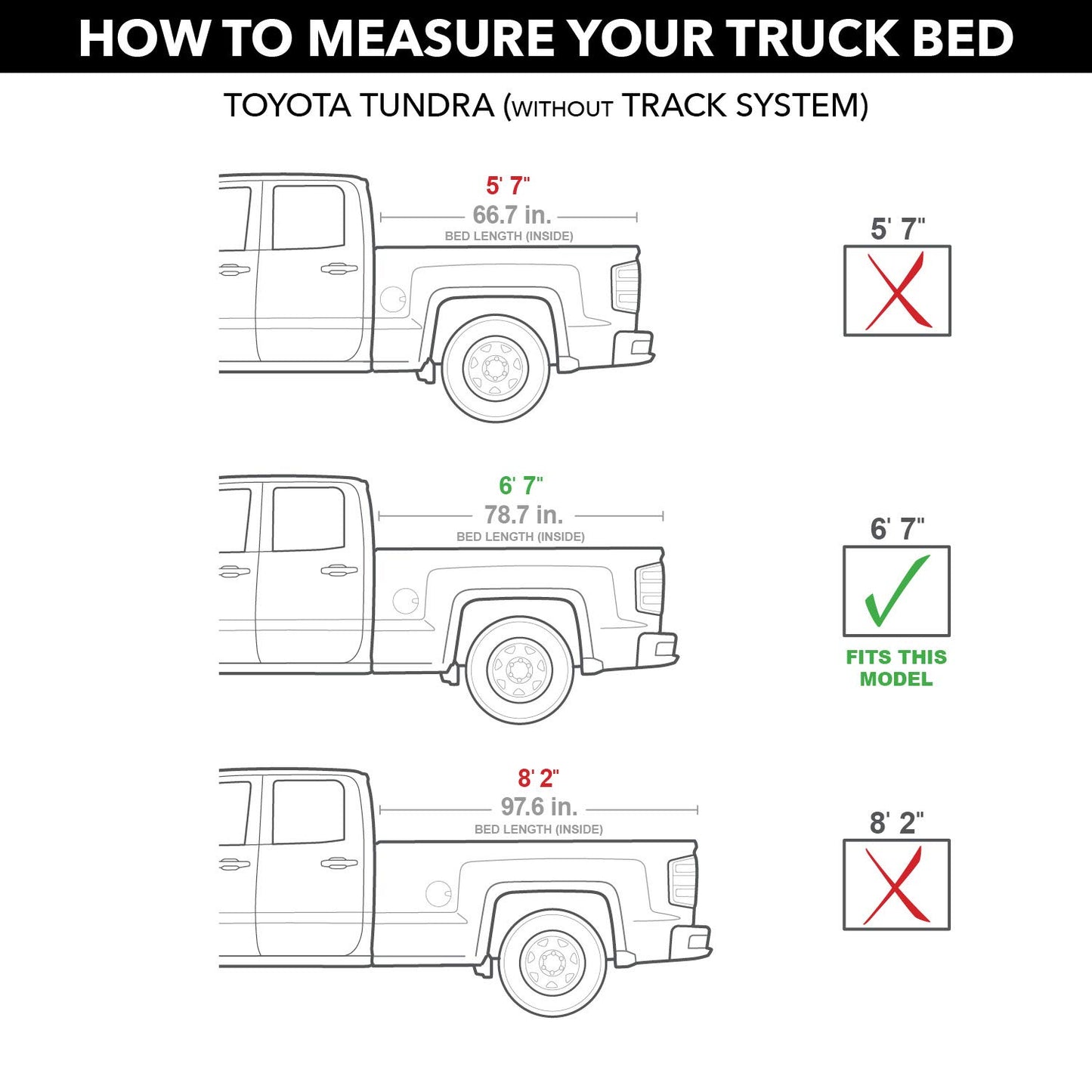 RealTruck Roll-N-Lock A-Series Retractable Truck Bed Tonneau Cover | BT571A | Fits 2007-2021 Toyota Tundra (w/o OE track system or Trail Edition) 6' 7" Bed (78.7")