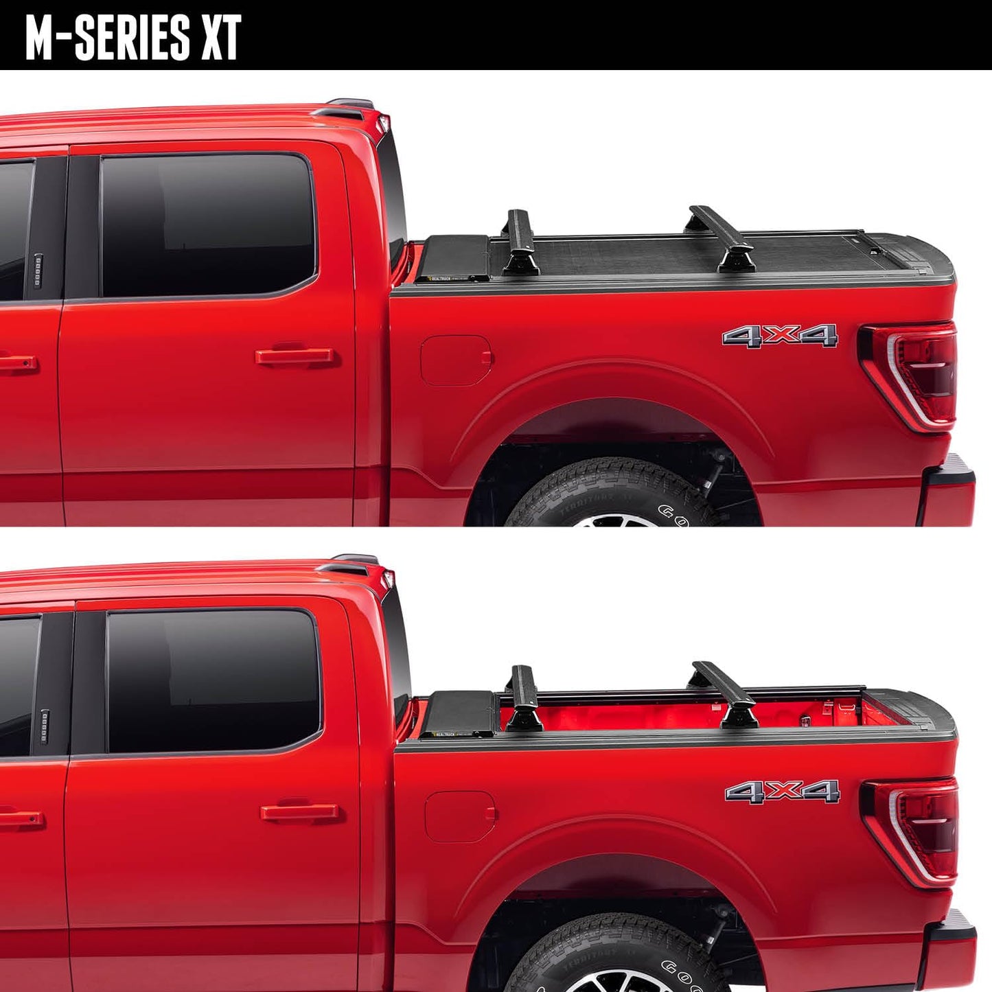 RealTruck Roll-N-Lock M-Series XT Retractable Truck Bed Tonneau Cover | 133M-XT | Fits 2021-2024 Ford F-150, Does Not Work w/OE Cargo Management Tracks 8' 2" Bed (97.6")