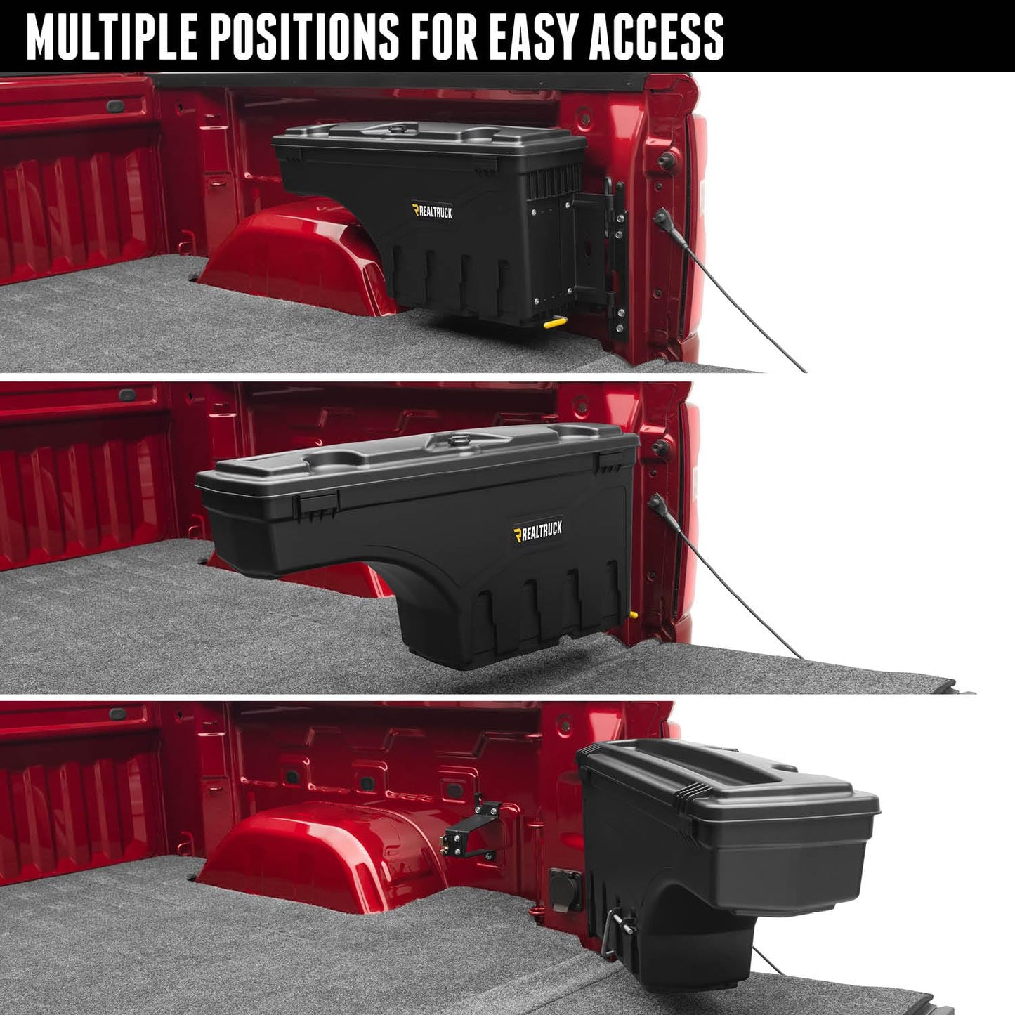 UnderCover Swingcase Truck Bed Storage Box | SC206P | Fits 2019 - 2023 Ford Ranger Passenger Side