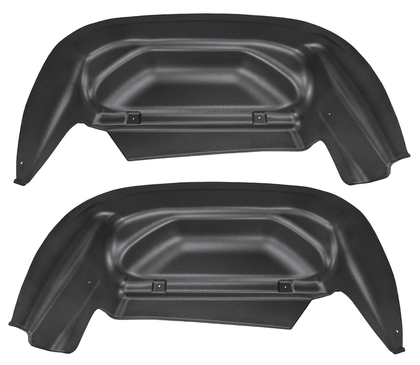 Husky Liners - Rear Wheel Well Guards | 2014 - 2018 Chevrolet Silverado 1500, 15 - 19 Silverado 2500/3500, 2019 Silverado 1500 LD w/ Single Rear Wheels - Black, 2 Pc. | 79011