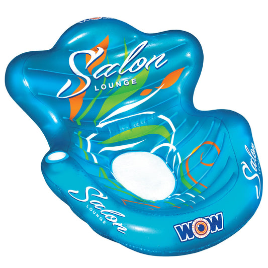 WOW Sports - Inflatable Pool Party Lounge - Single Salon Lounge Chair - Summer Accessory For Kids & Adults