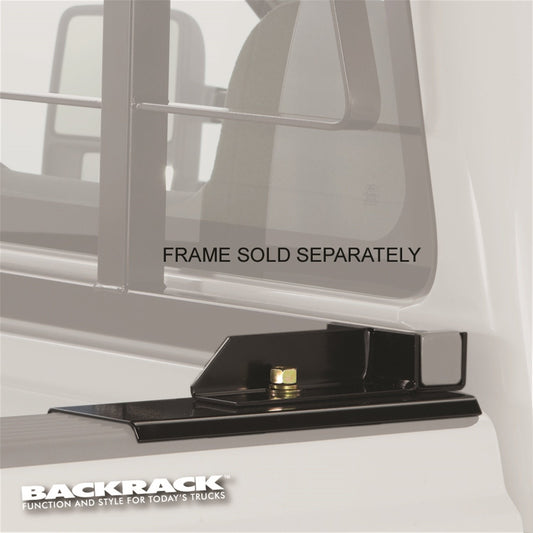 RealTruck BACKRACK Hardware Kit for use w/Standard Bed, Black, No Drill | 30122 | Fits 2019-2024 Chevrolet/GMC Silverado/Sierra 1500; 2022 Chevrolet Silverado 1500 LTD