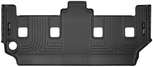 Husky Liners Weatherbeater Floor Mats | Fits 2008 - 2016 Chrysler Town & Country Stow-N-Go, 2008 - 2020 Dodge Grand Caravan Stow-N-Go | 3rd Row, 1-pc Black - 19091