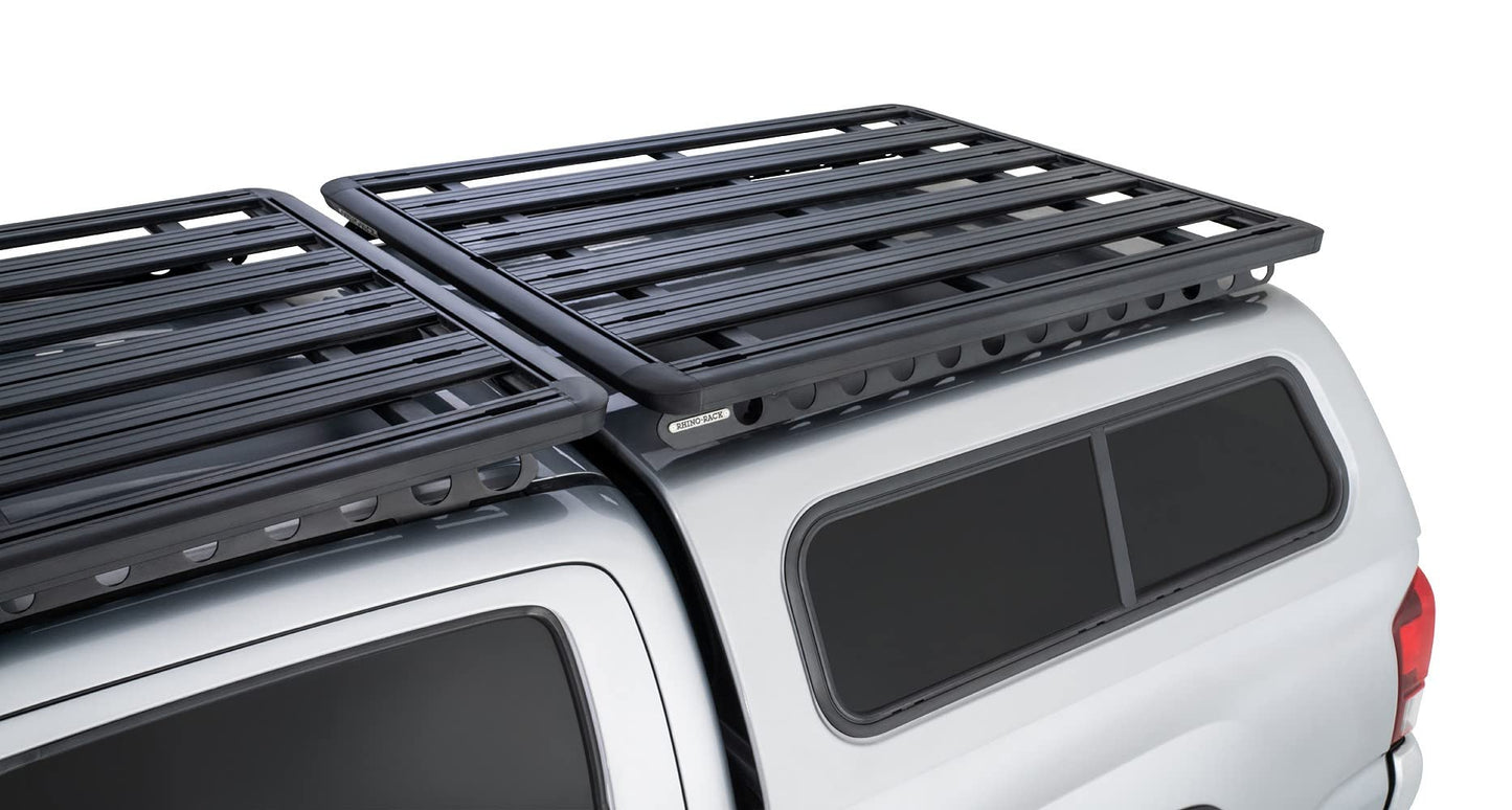 Rhino-Rack Universal Backbone for Truck Cap Topper Canopy Short 56.5 Inches for Mounting a Pioneer Platform (RUMB2),Black