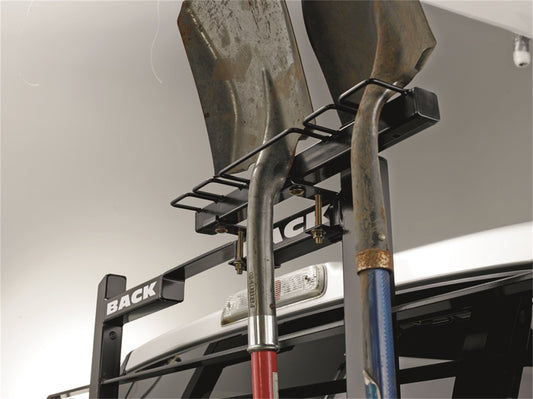 RealTruck BACKRACK Landscape Tool Holder Attachment | 5-Tool, Black | 41005 | Universal w/BackRack Frame's