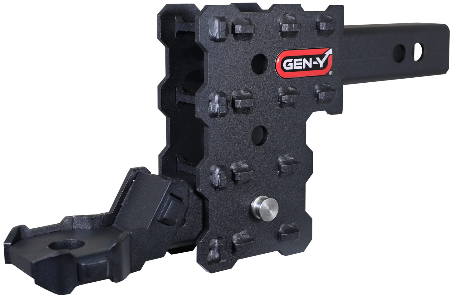 GEN-Y GH-13053X Phantom-X 3 Position Adjustable 4.5" Drop Hitch with GH-13051X Platinum Ball Mount for 2" Receiver - 7,000 LB Towing Capacity - 700 LB Tongue Weight