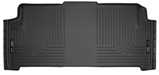 Husky Liners Weatherbeater Floor Mats | Fits 2008 - 2016 Chrysler Town & Country Stow-N-Go, 2008 - 2020 Dodge Grand Caravan Stow-N-Go | 2nd Row, 1-pc Black - 19081