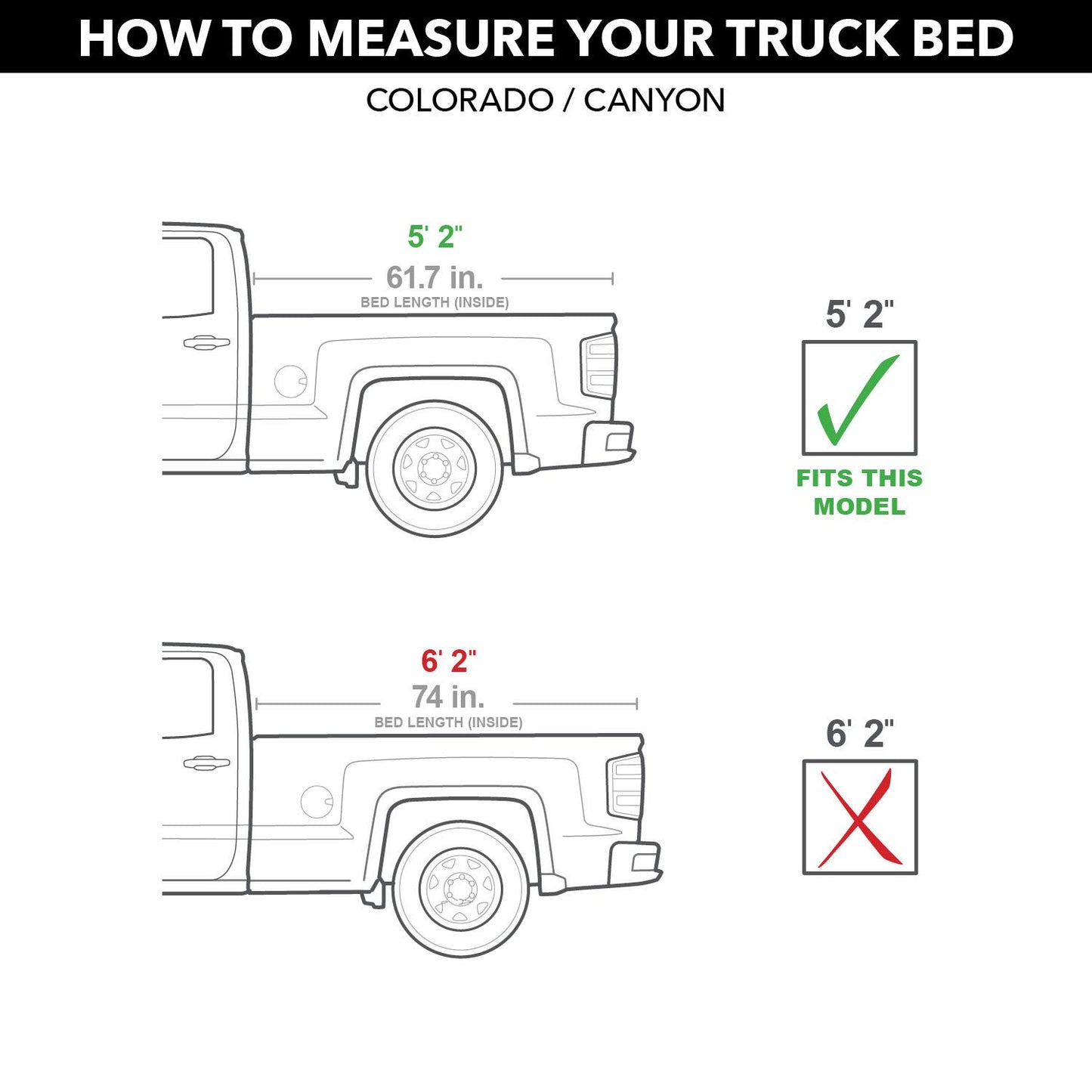 RealTruck Roll-N-Lock M-Series XT Retractable Truck Bed Tonneau Cover | 261M-XT | Fits 2015-2022 Chevy/GMC Colorado/Canyon 5' 2" Bed (61.7")