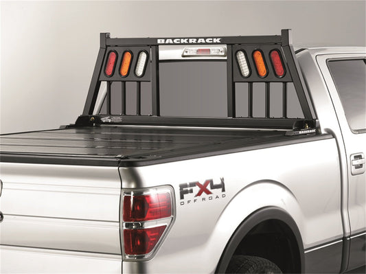 RealTruck BACKRACK Three Light Rack Frame Only | Black, No Drill | 147TL | Fits 1999-2024 Ford F-250/F-350/F-450; 2017-2024 Ford F-550