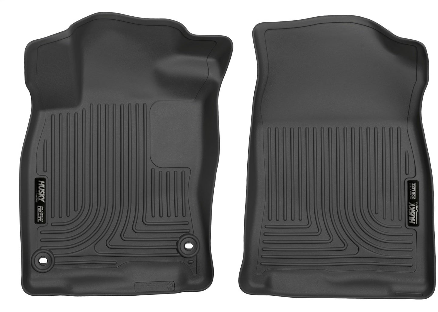 Husky Liners X-act Contour Floor Mats | Fits 2016 - 2021 Honda Civic Coupe/Sedan & Honda Insight; 2017 - 2021 Honda Civic Hatchback | Front Row, 2-pc Black - 52141