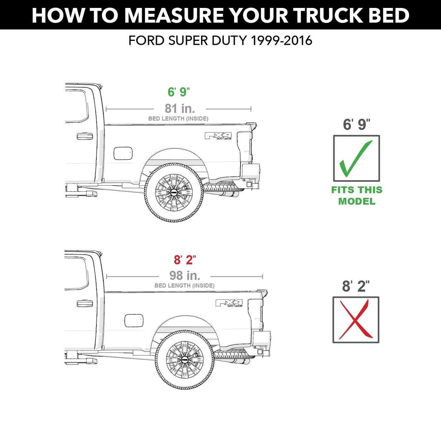 RealTruck Roll-N-Lock M-Series Retractable Truck Bed Tonneau Cover | LG109M | Fits 2008 - 2016 Ford F-250/350 Super Duty 6' 10" Bed (81.8")