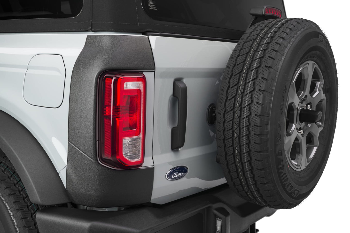 Bushwacker Trail Armor Rear Corner Covers | 2-Piece Set, Black, Textured Finish | 14124 | Fits 2021 - 2024 Ford Bronco 2 & 4-Door