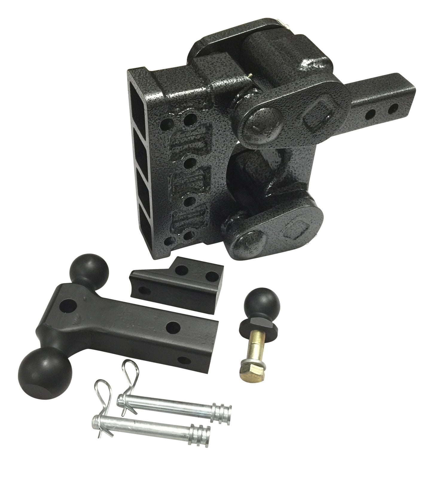 GEN-Y GH-1224 4-Receiver 2" Shank 16K Lb. Trailer Torsion Drop Hitch w/5" Drop