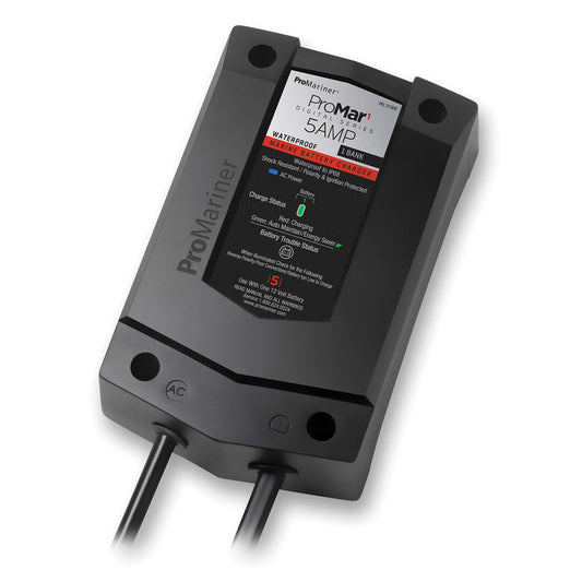 ProMariner 31505 ProMar1 DS Generation 3 Digital Battery Charger - 5 Amp,Black