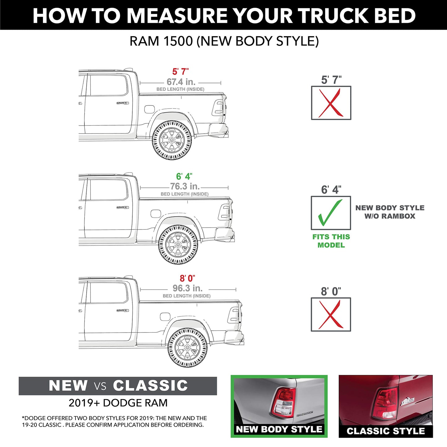 RealTruck Roll-N-Lock M-Series XT Retractable Truck Bed Tonneau Cover | 402M-XT | Fits 2019-2024 Dodge Ram 1500/2500/3500, Does Not Fit w/Multi-Function (Split) Tailgate 6' 4" Bed (76.3")