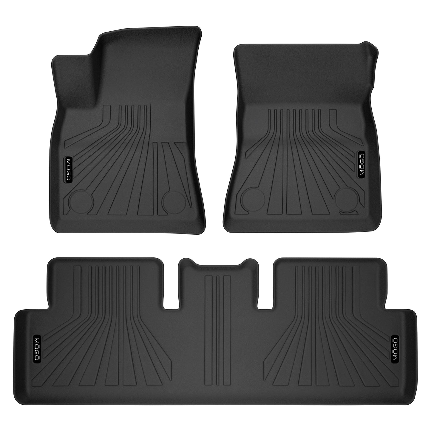 Husky Liners MOGO | Front & 2nd Seat Floor Liners - Black | 70458 | Fits 2018-2019 Tesla Model 3 1 Pcs