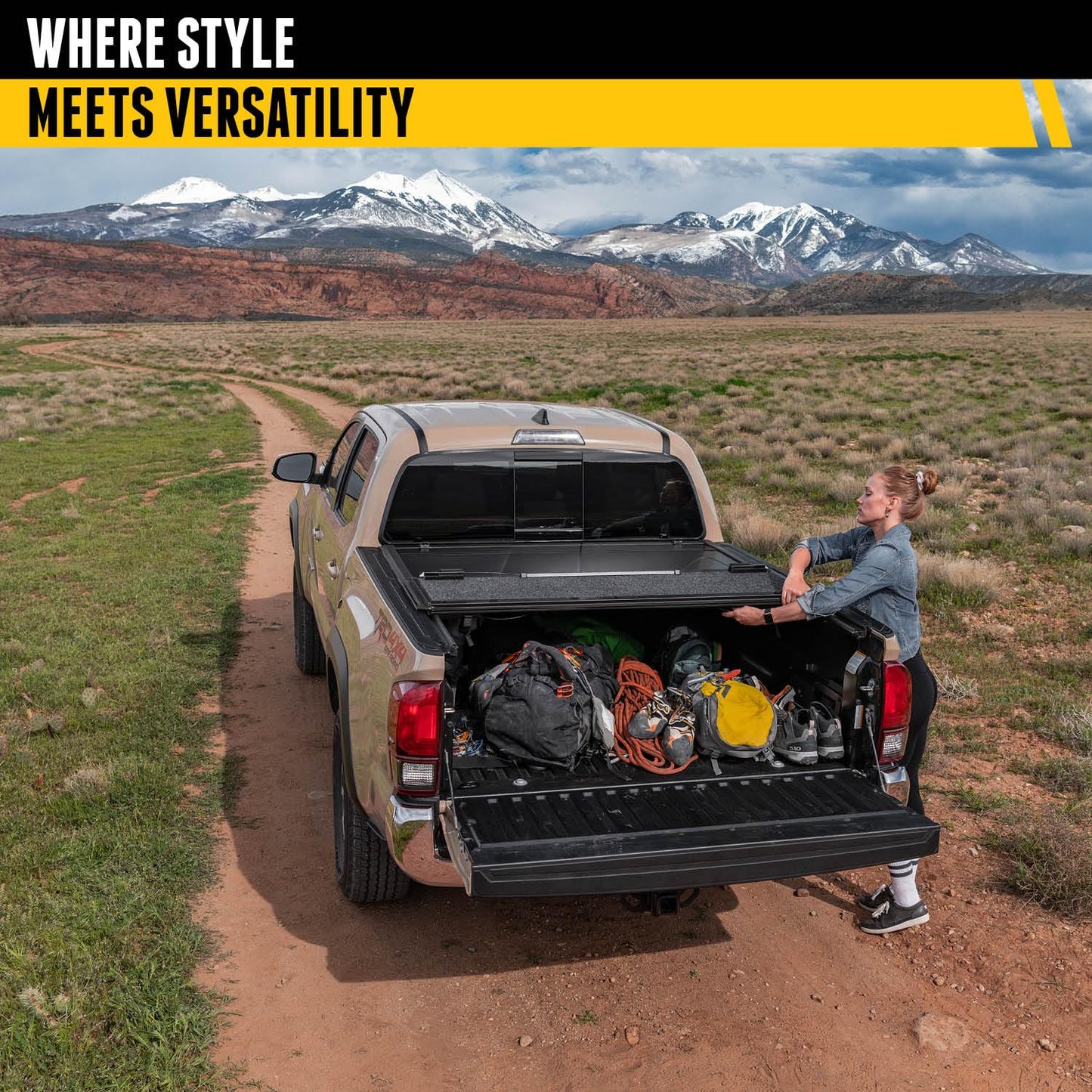 UnderCover Ultra Flex Hard Folding Truck Bed Tonneau Cover | UX32011 | Fits 2019 - 2022 Dodge Ram 1500, Works with RamBox, Does Not Work With Black Track System 5' 7" Bed (67.4")