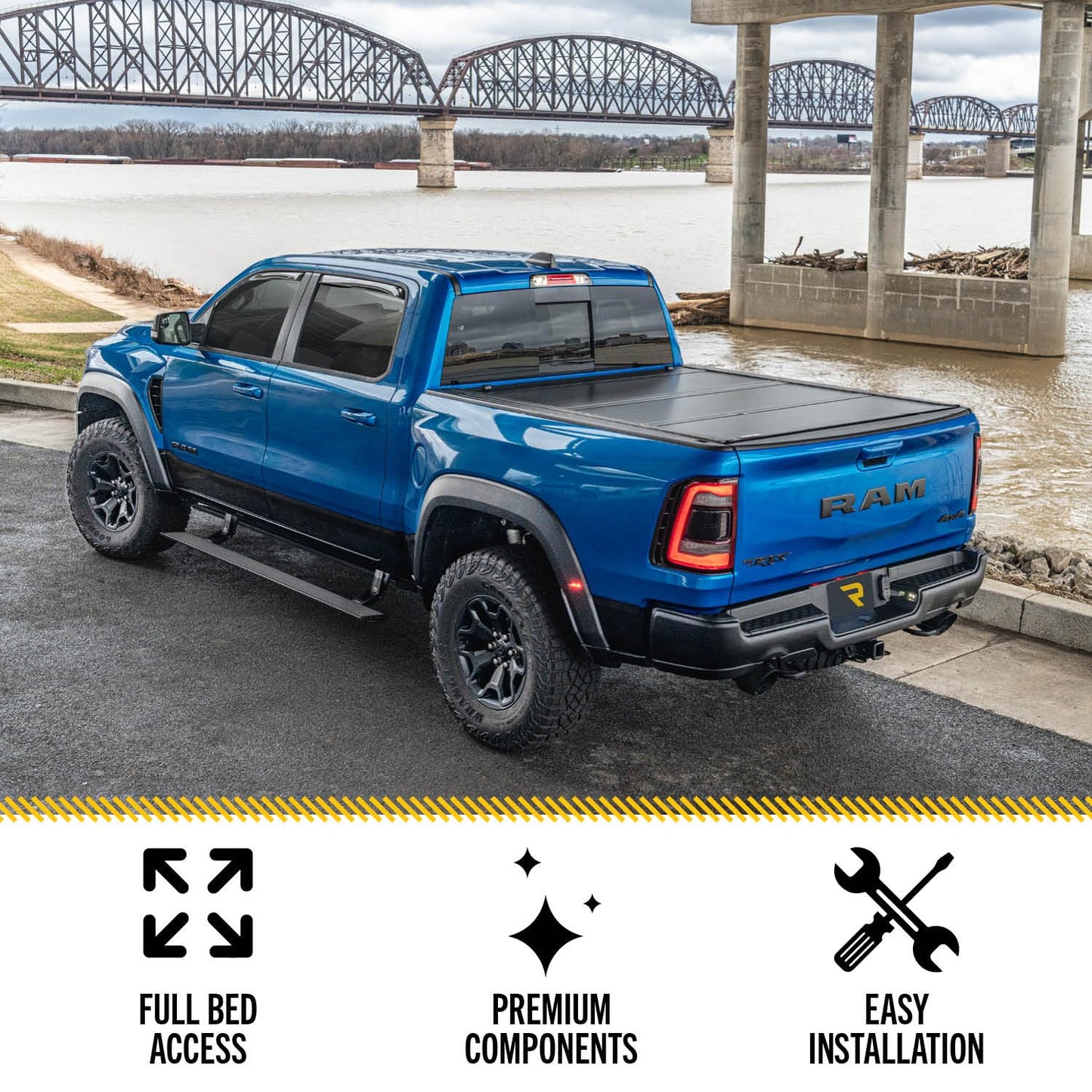 UnderCover Ultra Flex Hard Folding Truck Bed Tonneau Cover | UX12025 | Fits 2014 - 2018, 2019 Chevy/GMC Silverado/Sierra 1500/2500/3500HD (Will not fit 2014 2500/3500) 8' 2" Bed (97.6")