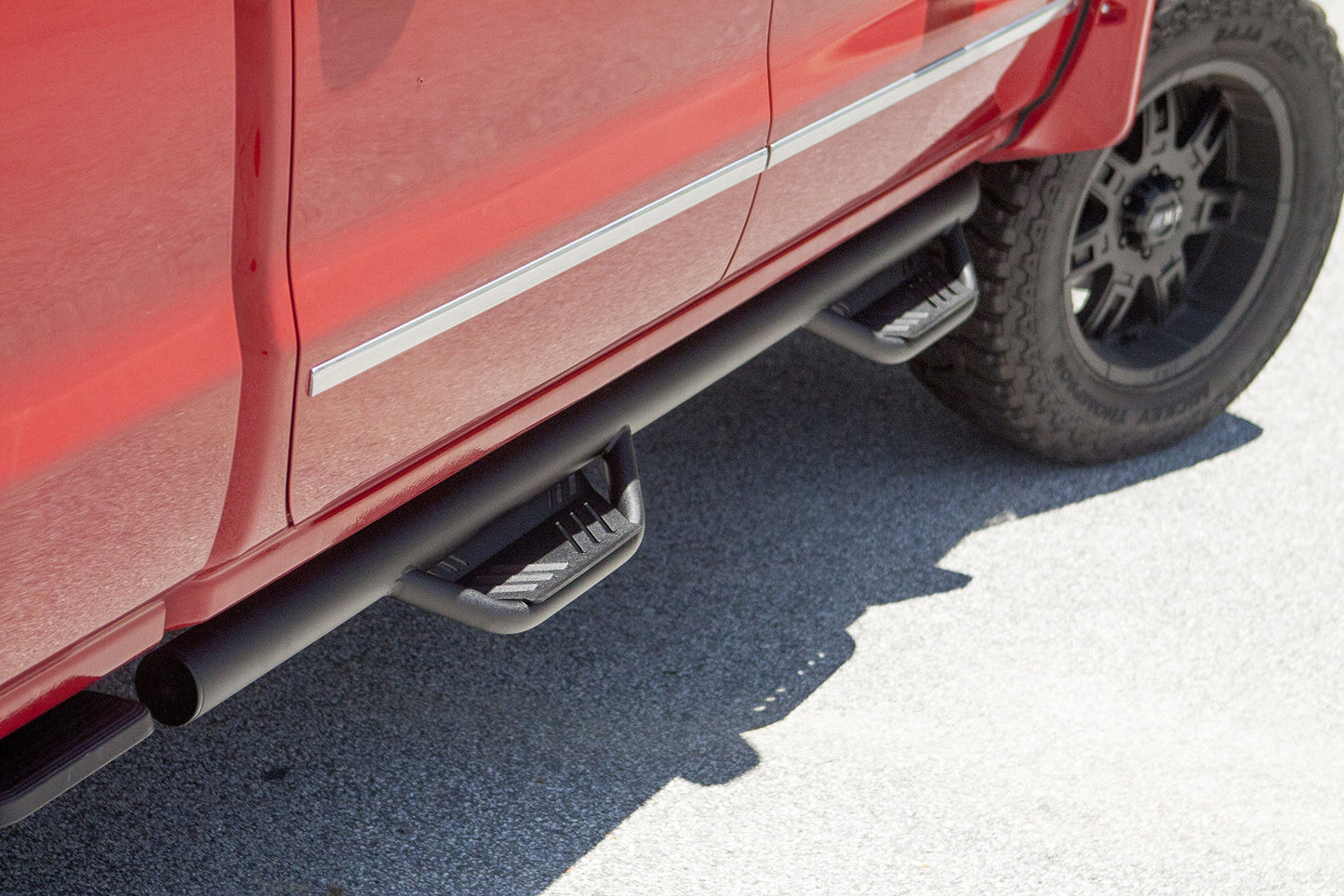 RealTruck Lund 34641334 Black Steel Terrain HX Step Nerf Bars for 2009-2015 Dodge Ram 1500 Quad Cab